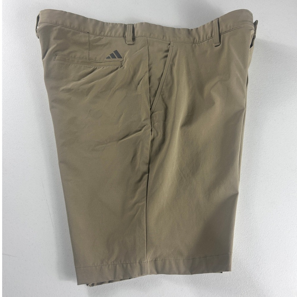 Adidas Mens Golf Shorts Size 36 Brown Khaki Stretch Primegreen Performance